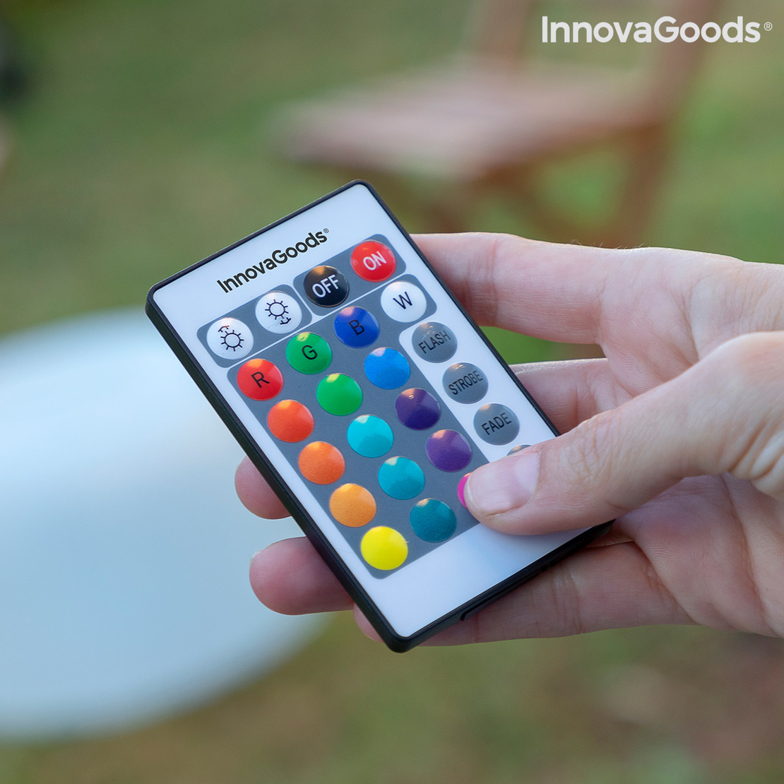 Надуваемо Кресло с Многоцветна LED Светлина и Дистанционно Управление Pulight InnovaGoods