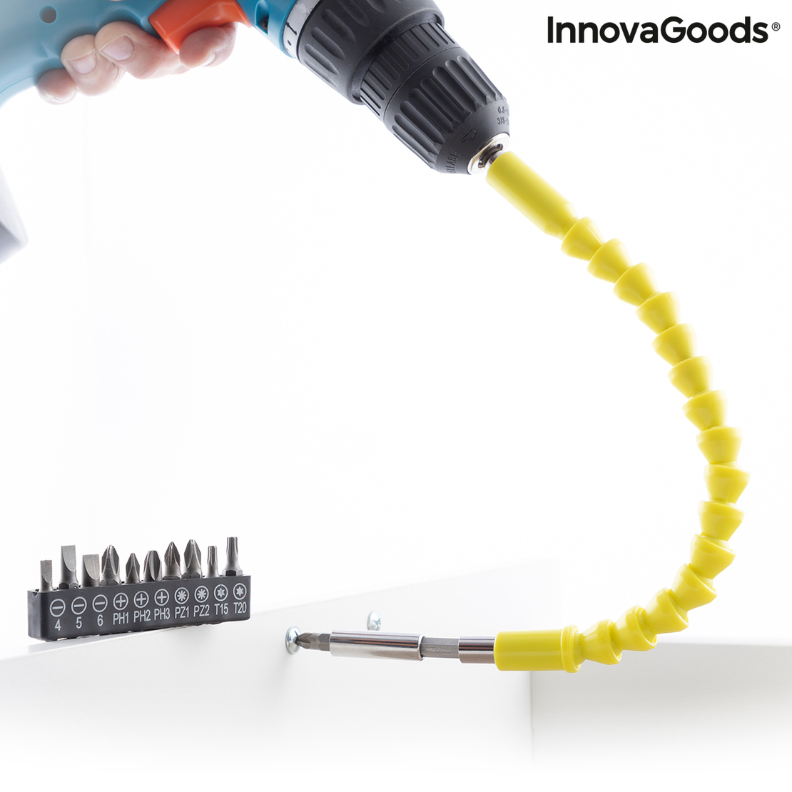 Магнитен Гъвкав Удължител за Отвертка с Аксесоари Drillex InnovaGoods