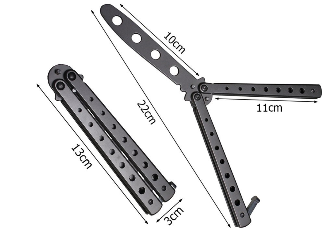 Butterfly knife training тъпа пеперуда