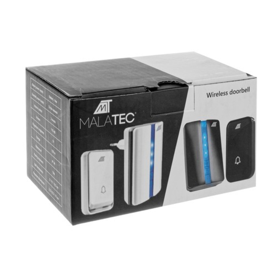 Черен безжичен звънец Malatec 23371