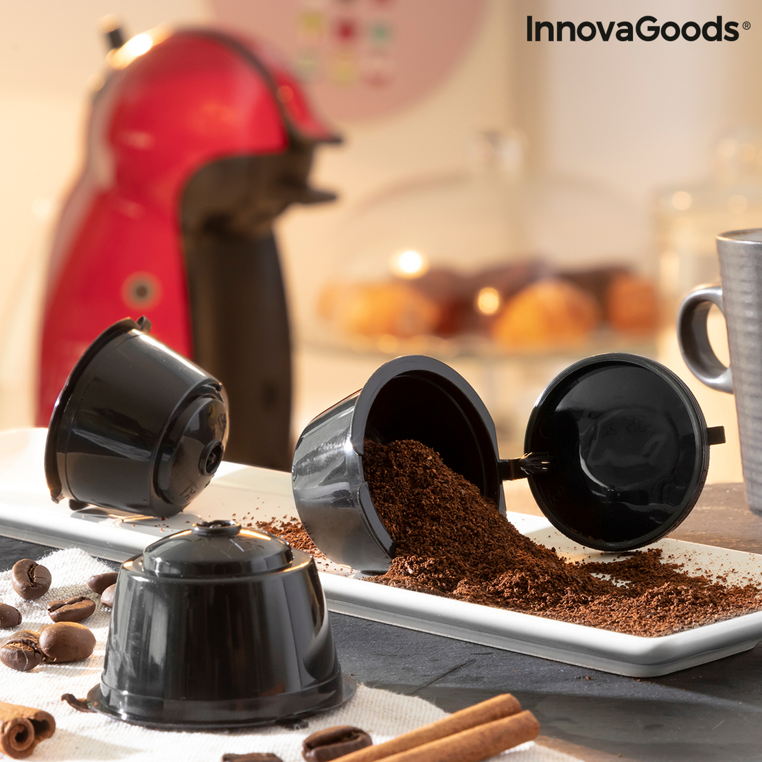 Комплект от 3 Kапсули Kафе за Mногократна Употреба Redol InnovaGoods