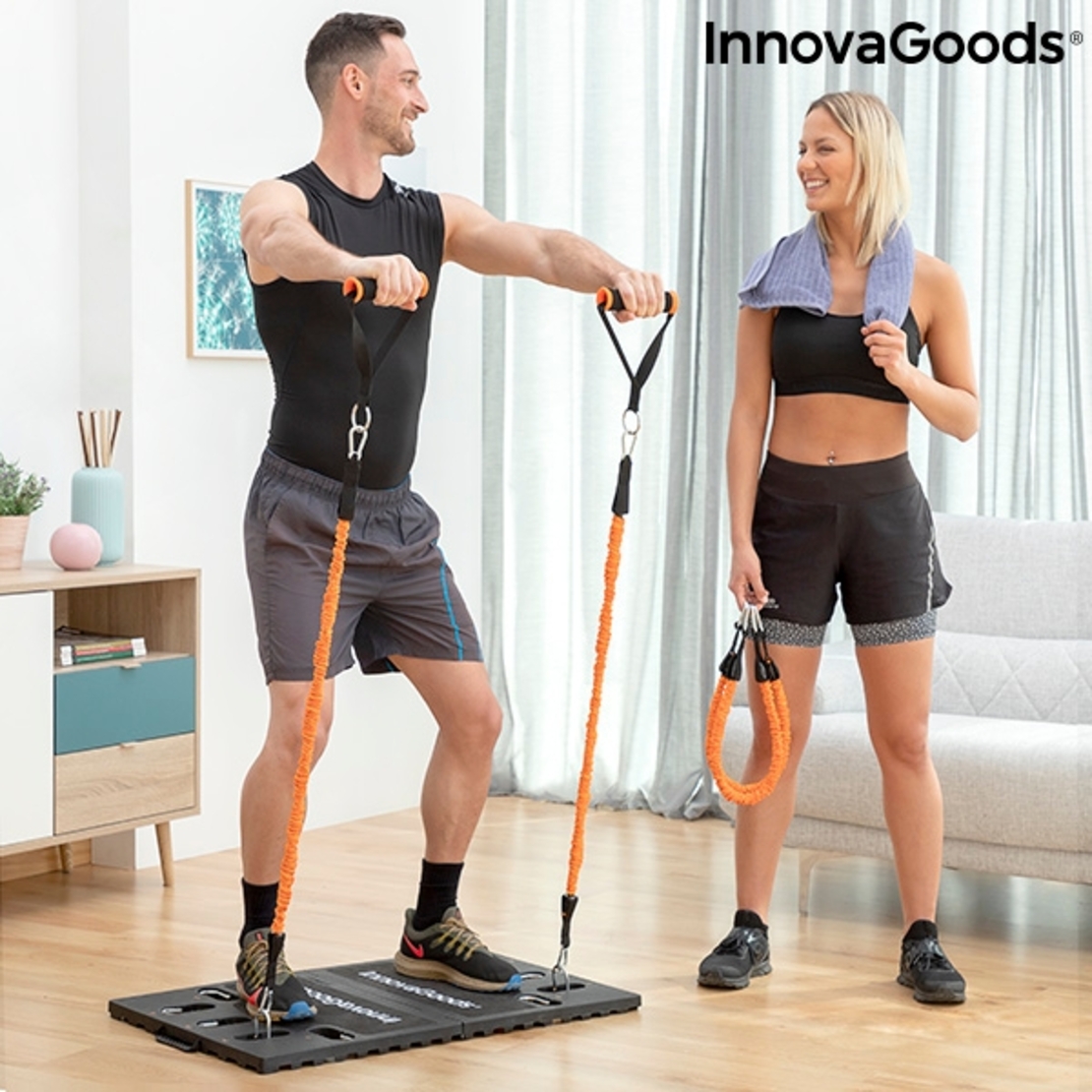 Интегрална Преносима Система за Обучение с Ръководство за Упражнения Gympak Max InnovaGoods