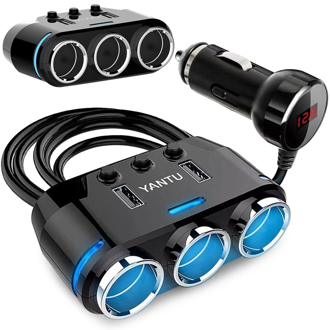 Сплитер за запалка 2x usb зарядно
