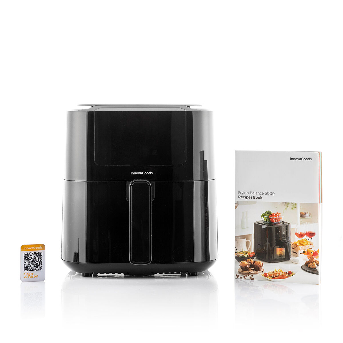 Фритюрник без Масло с Кантар InnovaGoods Fryinn Balance 5000 Черен Неръждаема стомана 1500 W 5 L