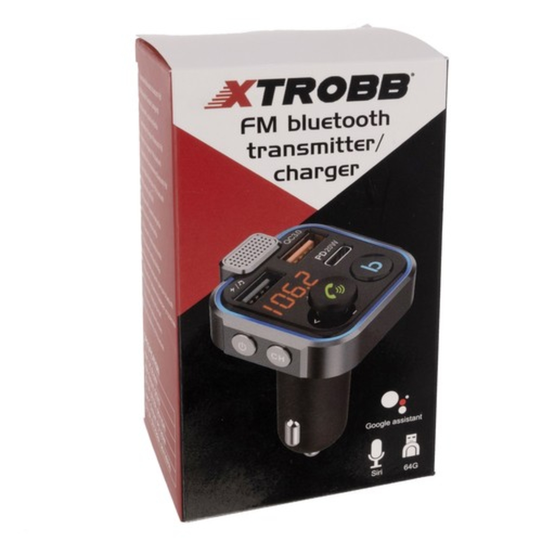 Xtrobb 22355 FM Bluetooth предавател/зарядно устройство