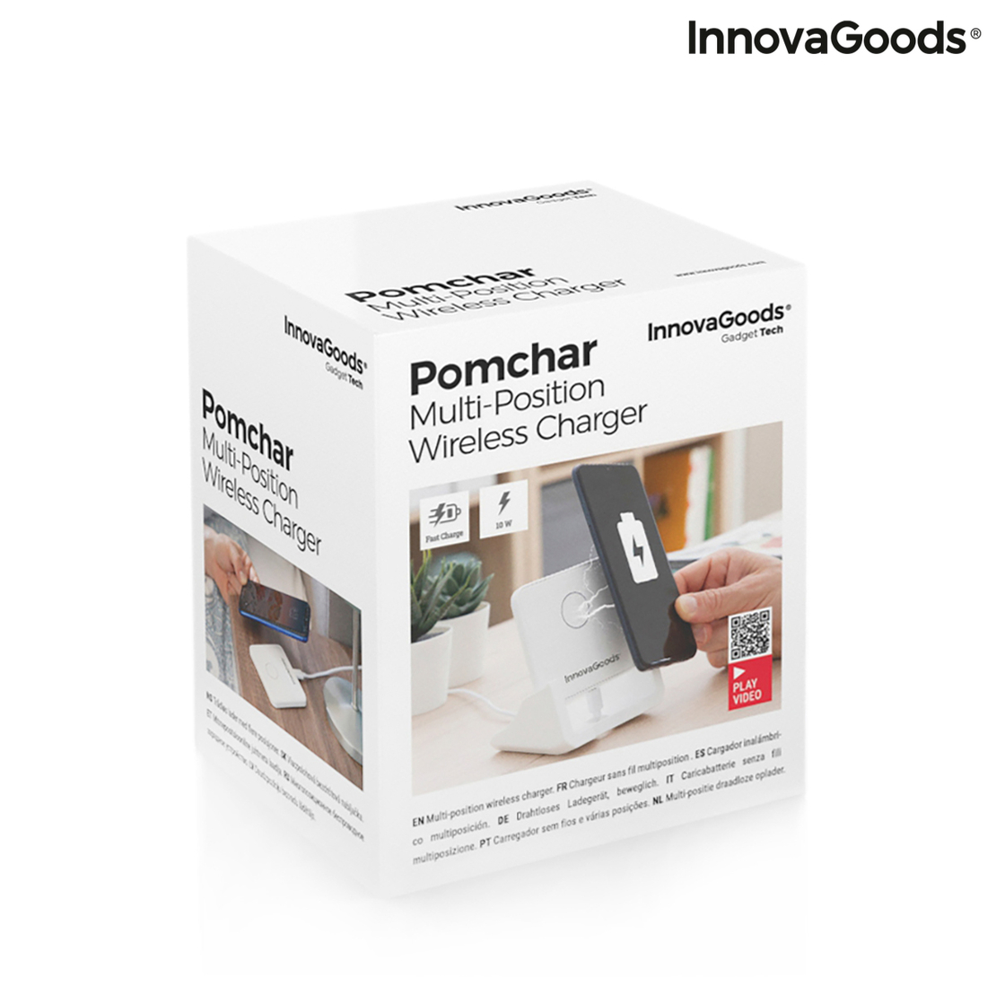 Многопозиционно Безжично Зарядно Устройство с Поставка Pomchar InnovaGoods