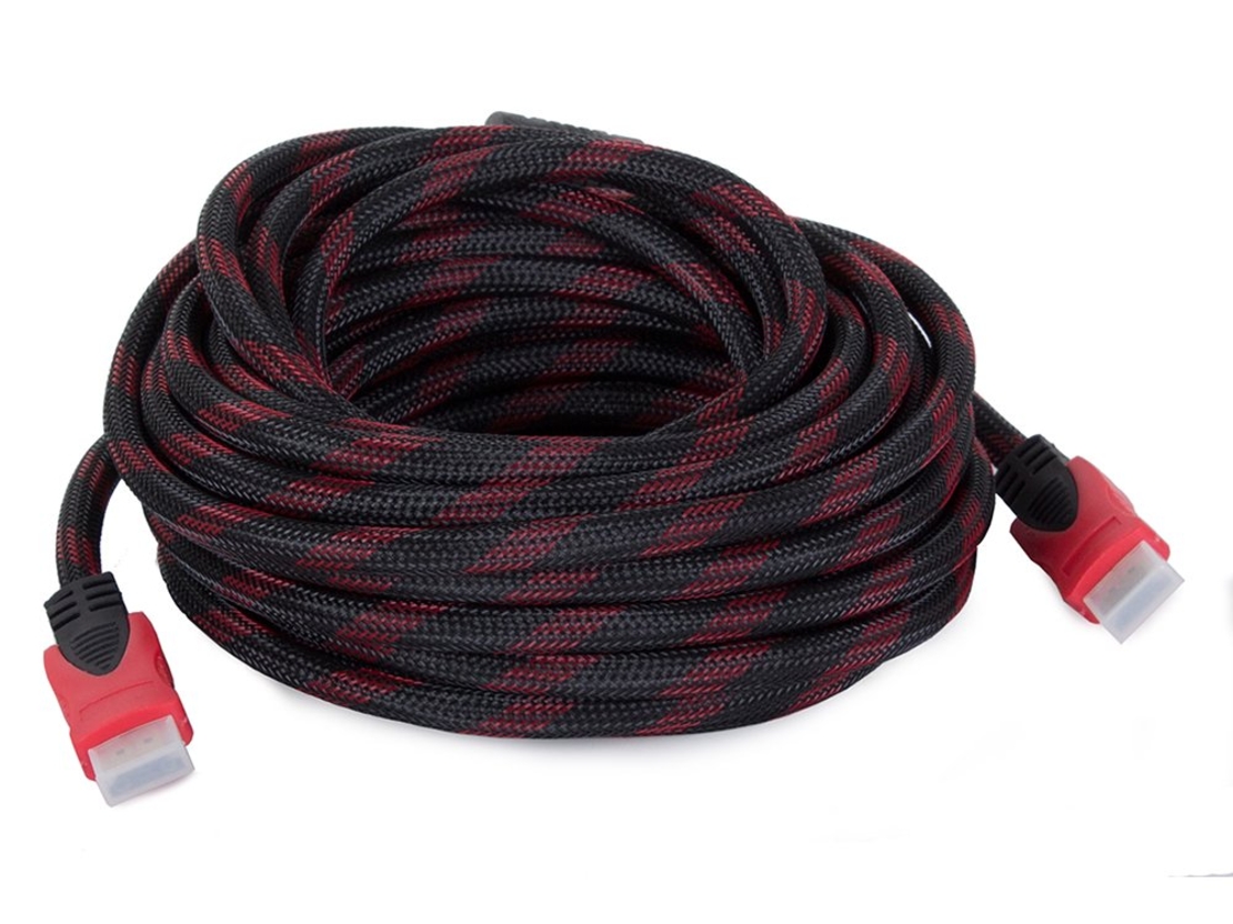 Кабел HDMI 1.4 4k 3D UHD 10м меден 48 бита
