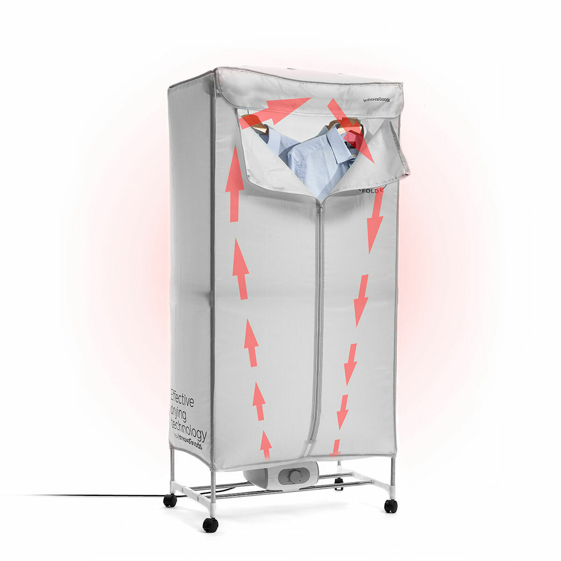Преносима Електрическа Сушилня с 2 Височини Dupledry InnovaGoods 1200 W