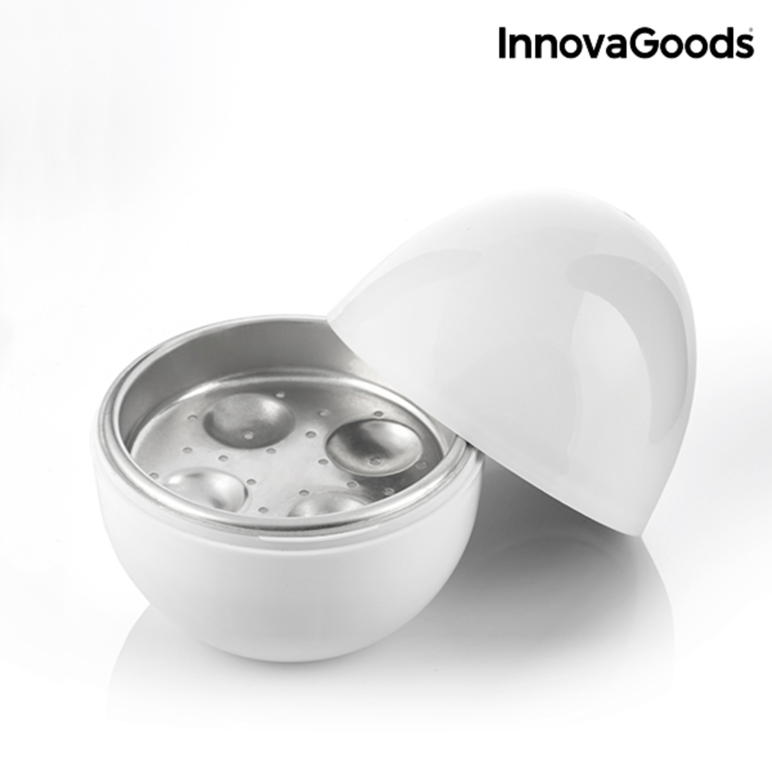 Уред за Варене на Яйца за Микровълнова с Книга с Рецепти Boilegg InnovaGoods