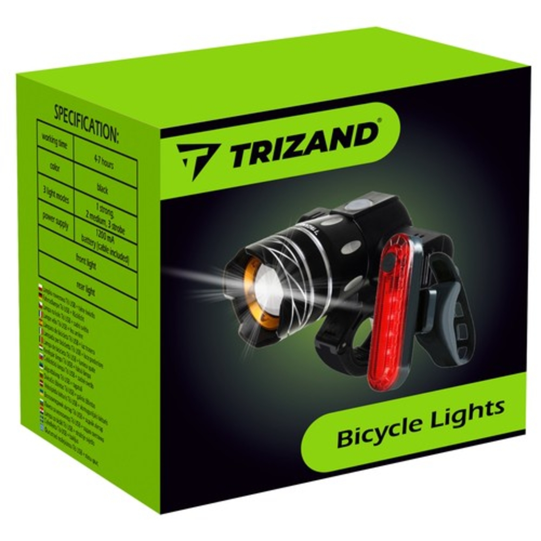 LED фар за велосипед с брояч 23680