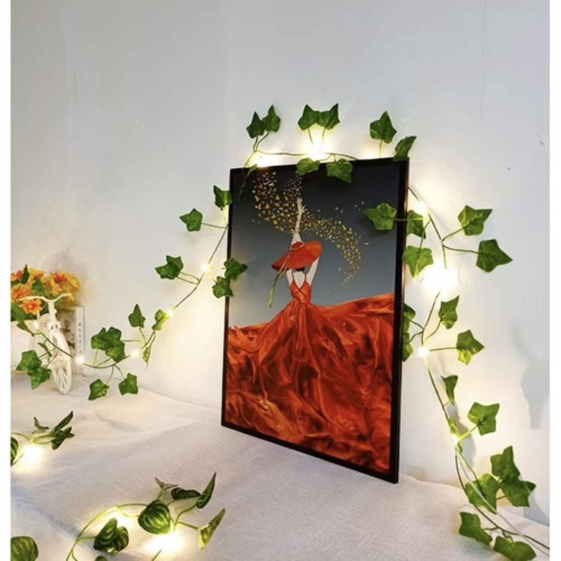 Изкуствен бръшлян + LED Gardlov 24538
