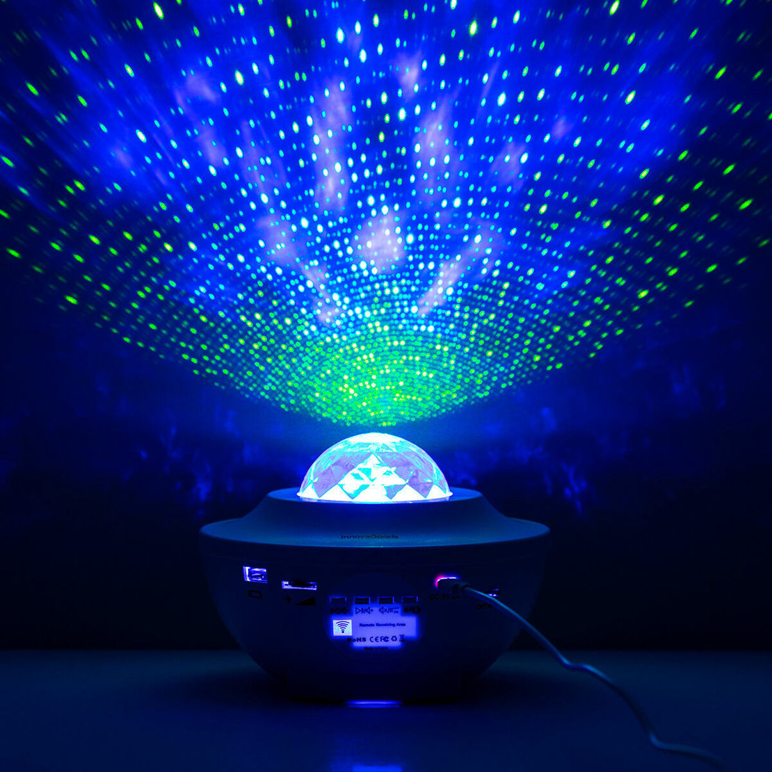 LED и лазерен звезден проектор с високоговорител Sedlay InnovaGoods