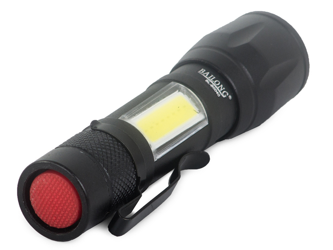 Класическо фенерче Bailong mini cree zoom XP-E COB