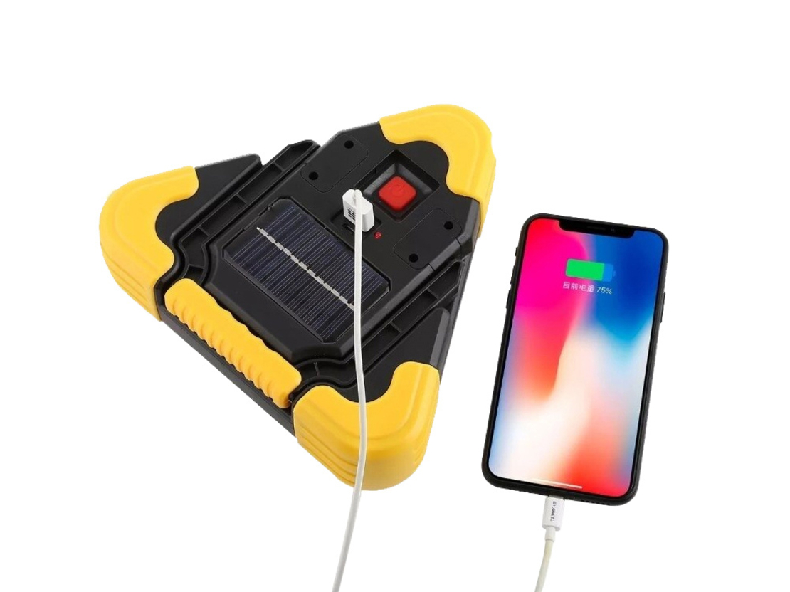 LED предупредителен триъгълник фенерче лампа power bank