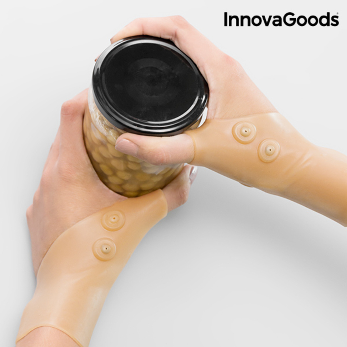 Защитни Стягащи Ленти за Китка с Магнитни Точки InnovaGoods (Опаковка от 2)