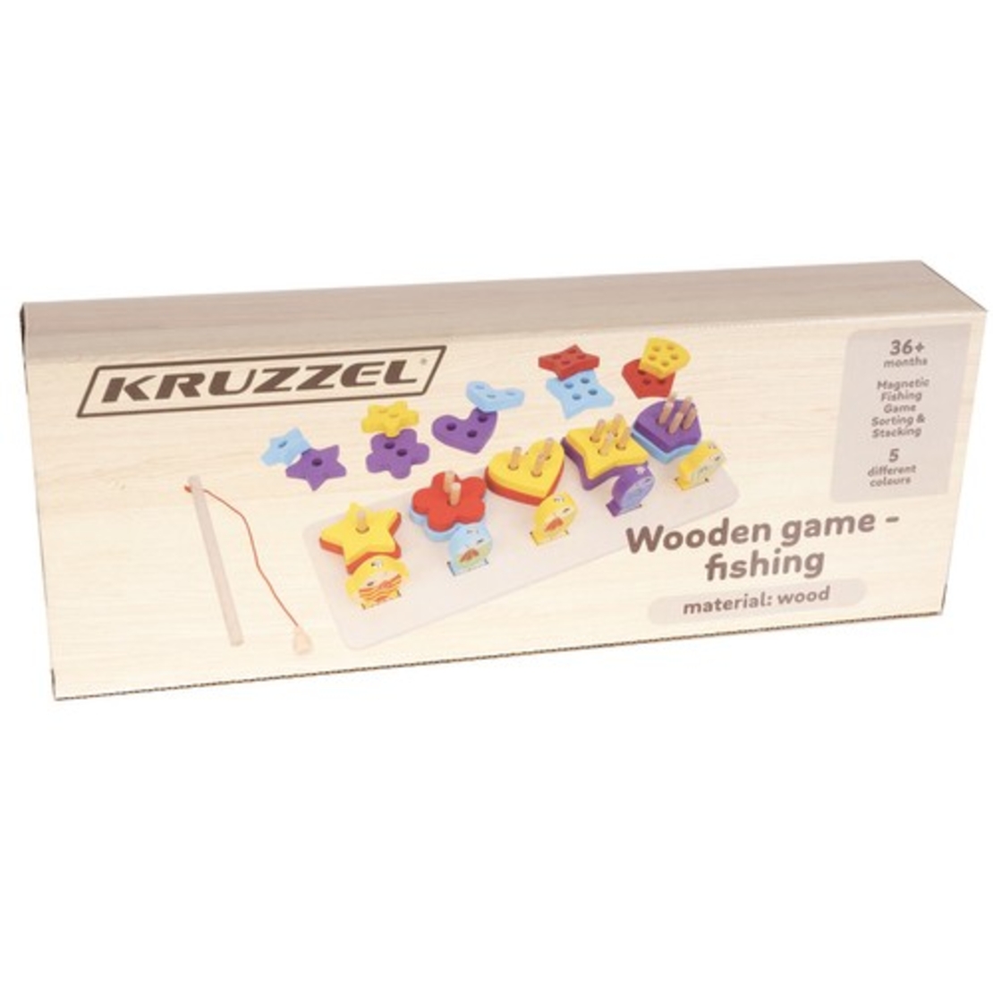 Дървен сортер - риболовен Kruzzel 22565