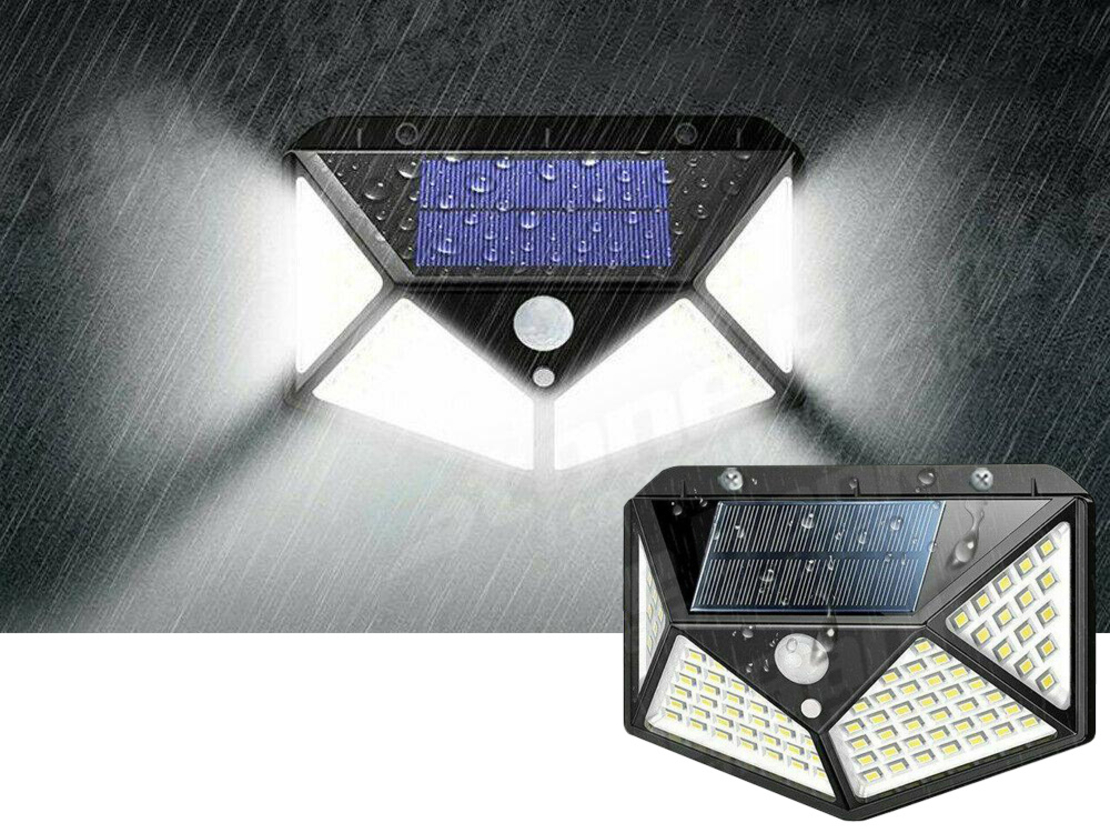Соларна лампа със сензор за движение 100 led