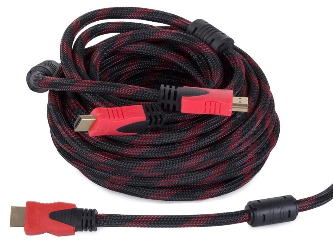 Кабел HDMI 1.4 4k 3D UHD 10м меден 48 бита