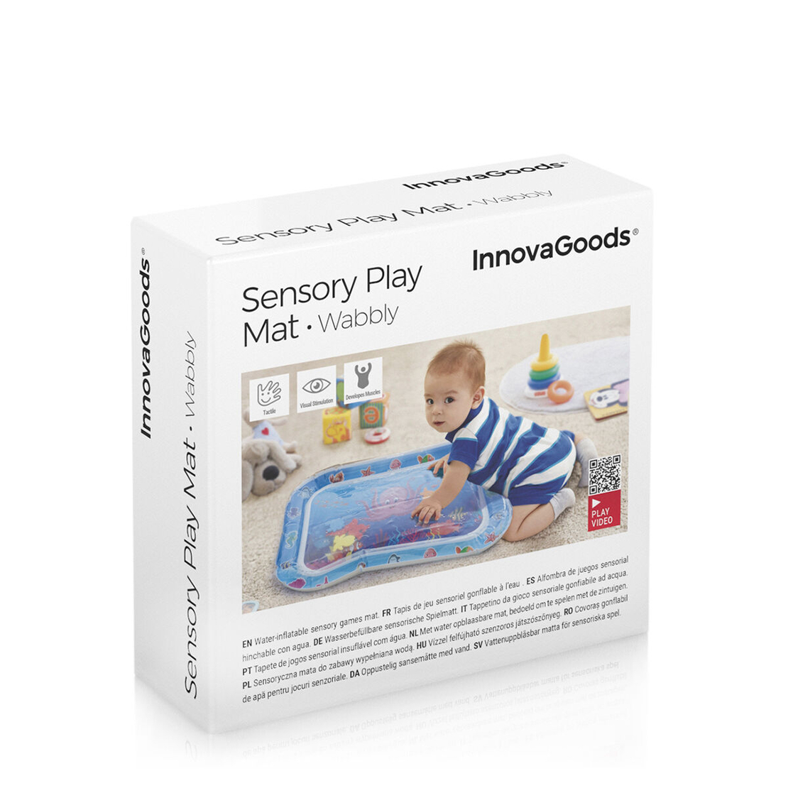 Надуваема Постелка за Игра с Вода за Бебе Wabbly InnovaGoods