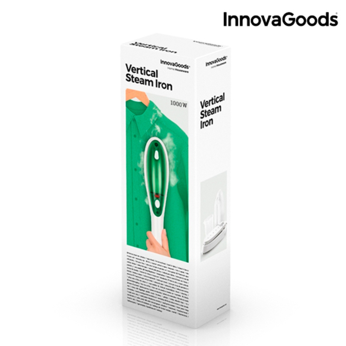 Вертикална Парна Ютия InnovaGoods 1000W Бяло и Зелено