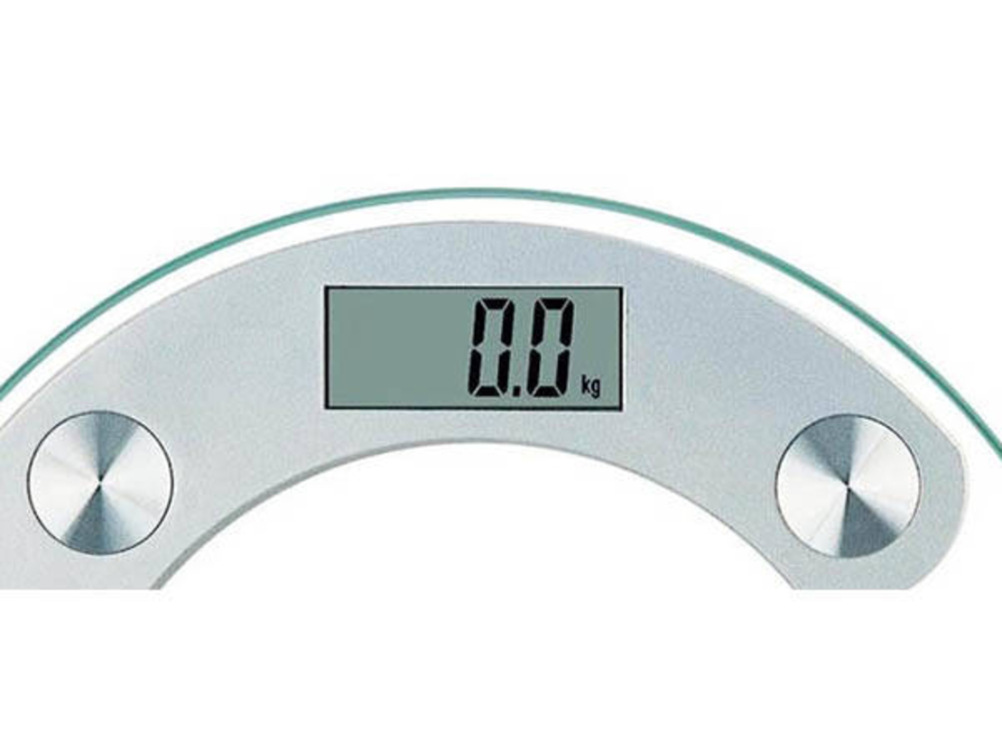 Електронна везна за баня 180кг стъклена lcd