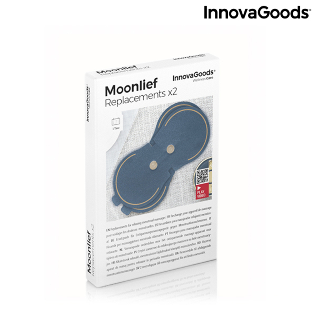 Резервни Пластири за Менструален Релаксиращ Масажор Moonlief InnovaGoods (опаковка от 2)