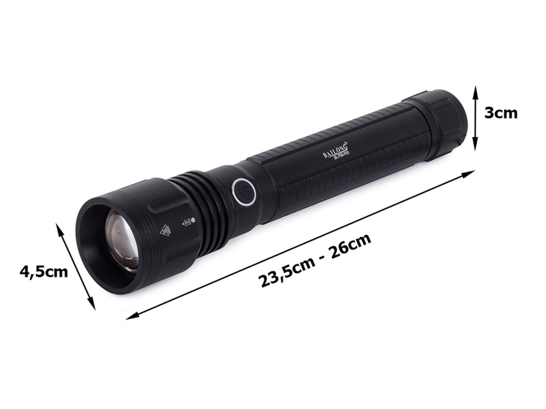 Bailong Tactical Police LED XHP50 zoom фенер