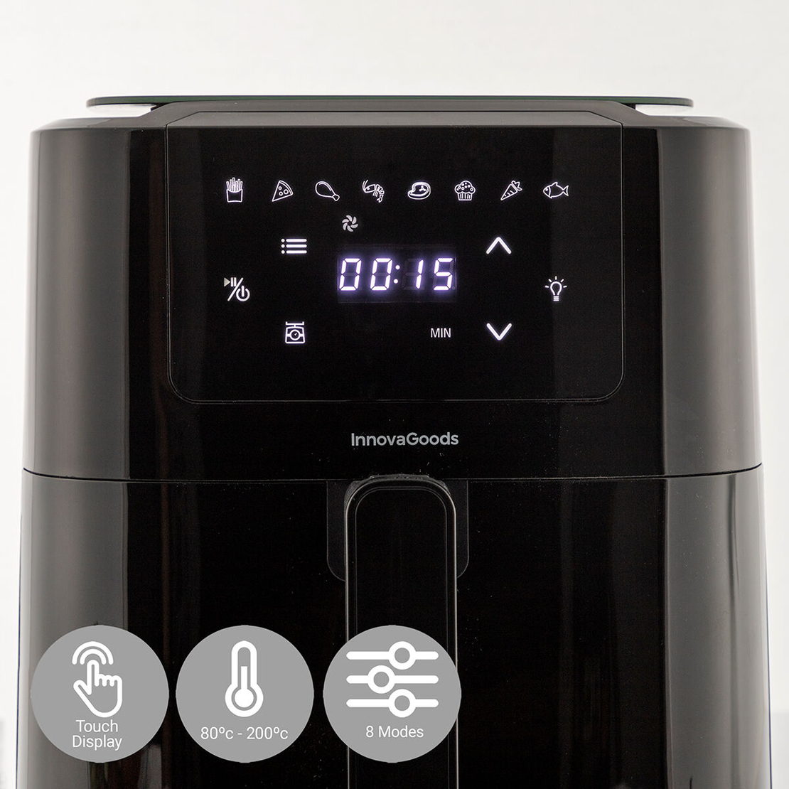 Фритюрник без Масло с Кантар InnovaGoods Fryinn Balance 5000 Черен Неръждаема стомана 1500 W 5 L