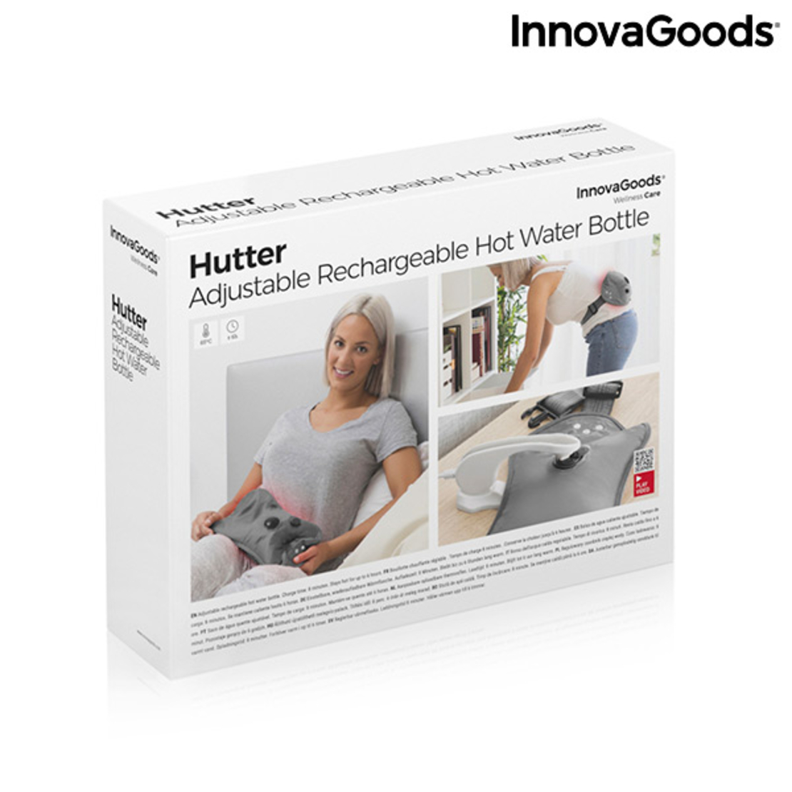 Презареждаща се Регулируема Торба за Топла Вода Hutter InnovaGoods 400W Сив