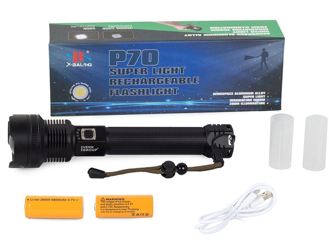 Bailong фенерче военна полиция cree XHP70 мощност