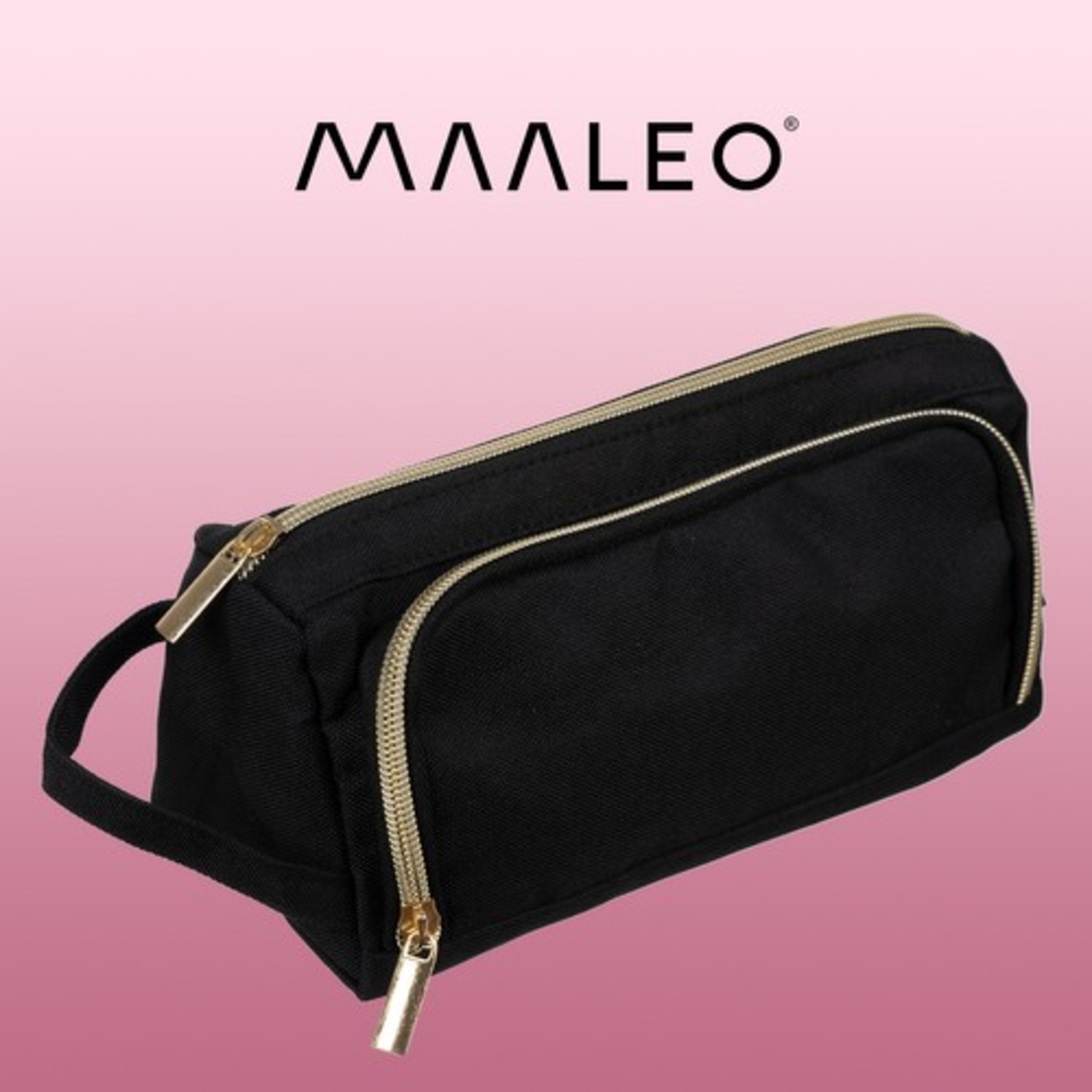 Двоен сгъваем моливник - черен Maaleo 24502