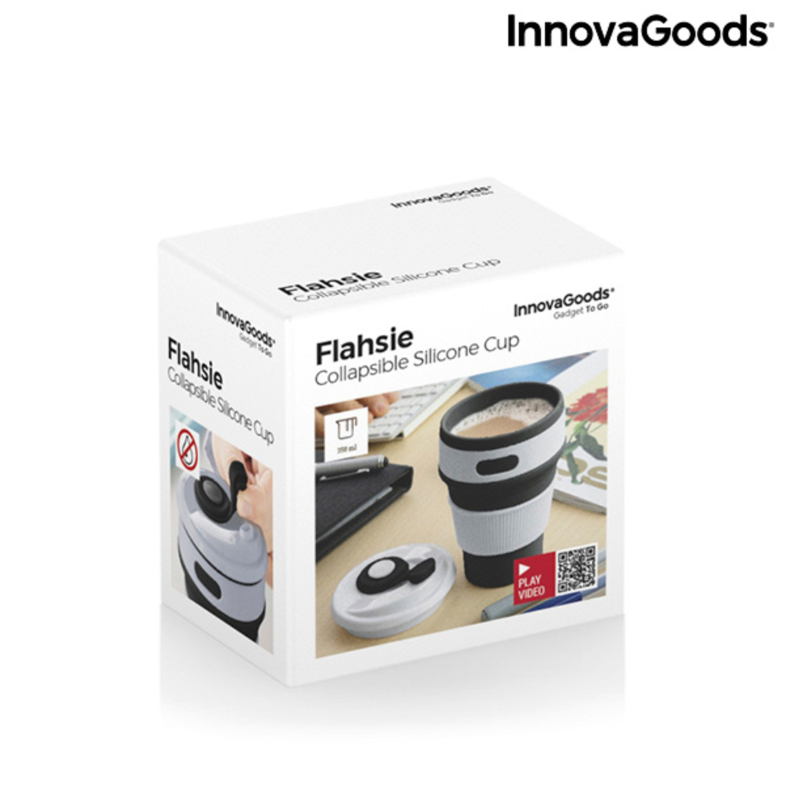 Силиконова Сгъваема Чаша Flahsie InnovaGoods