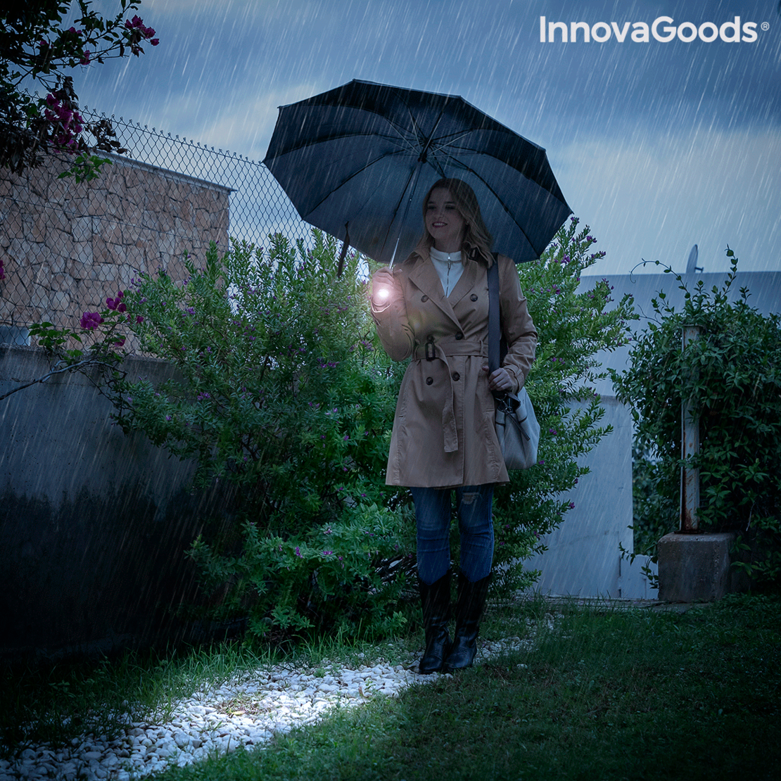 Сгъваем Чадър с Обратно Затваряне с LED Folbrella InnovaGoods