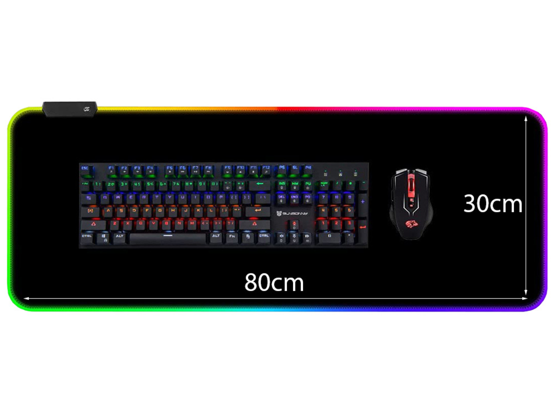 Подложка за геймърска мишка с подсветка xxl led
