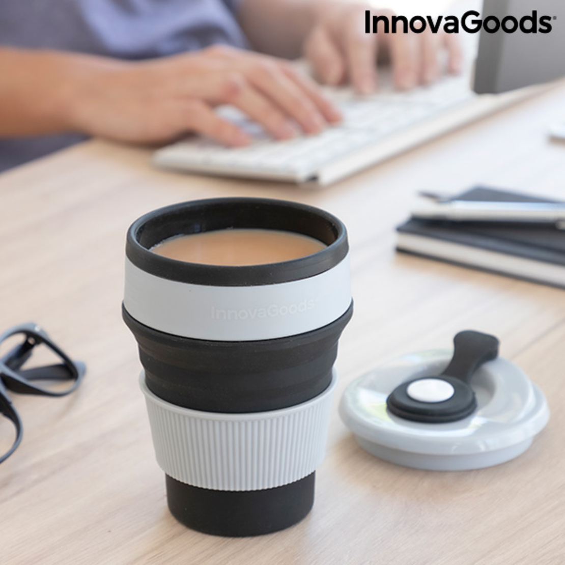 Силиконова Сгъваема Чаша Flahsie InnovaGoods