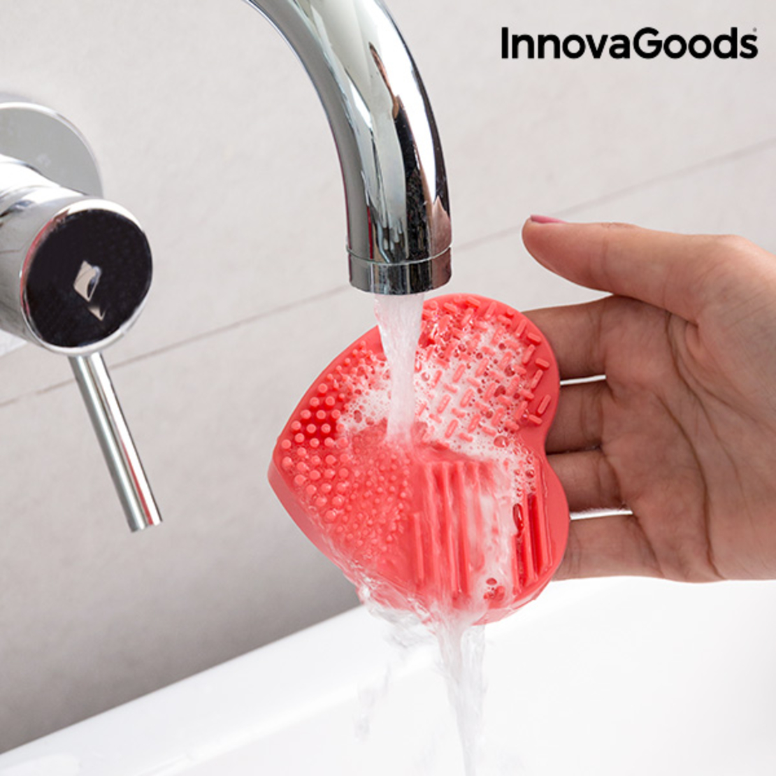Уред за Почистване на Четки и Апликатори за Грим Heart InnovaGoods
