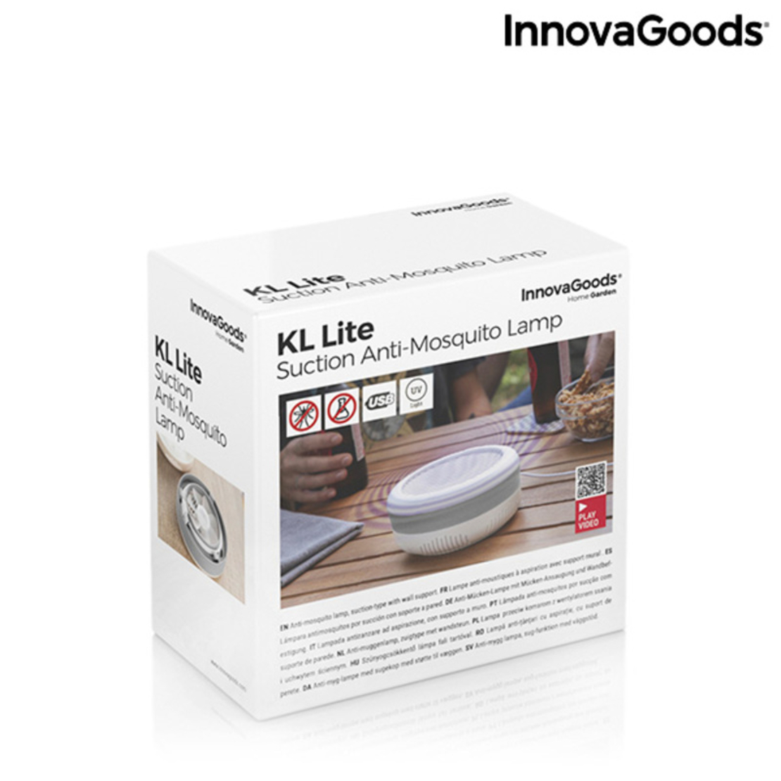 Всмукателна лампа против комари със стенна поставка KL Lite InnovaGoods