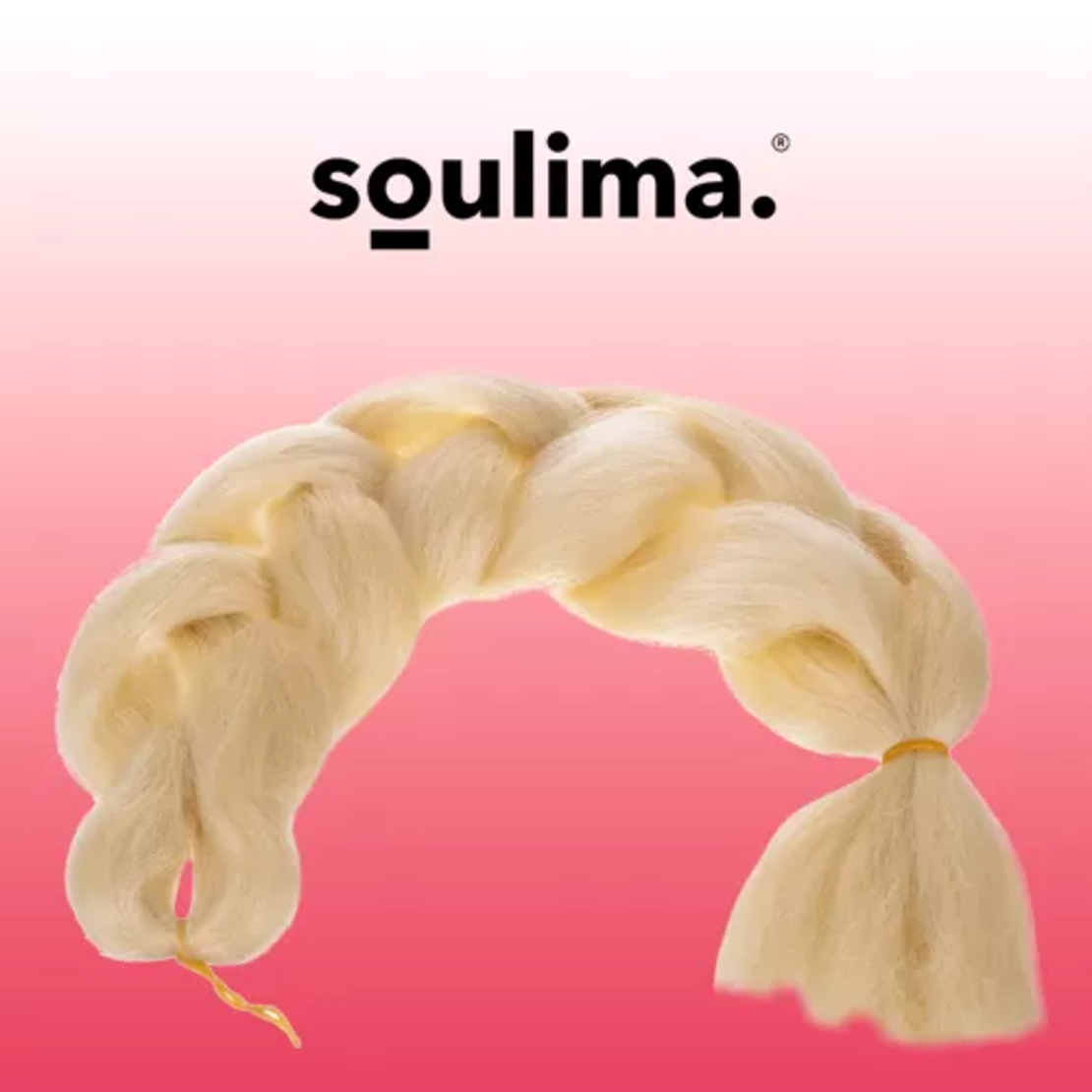 Плитки от синтетична коса руса Soulima 23556