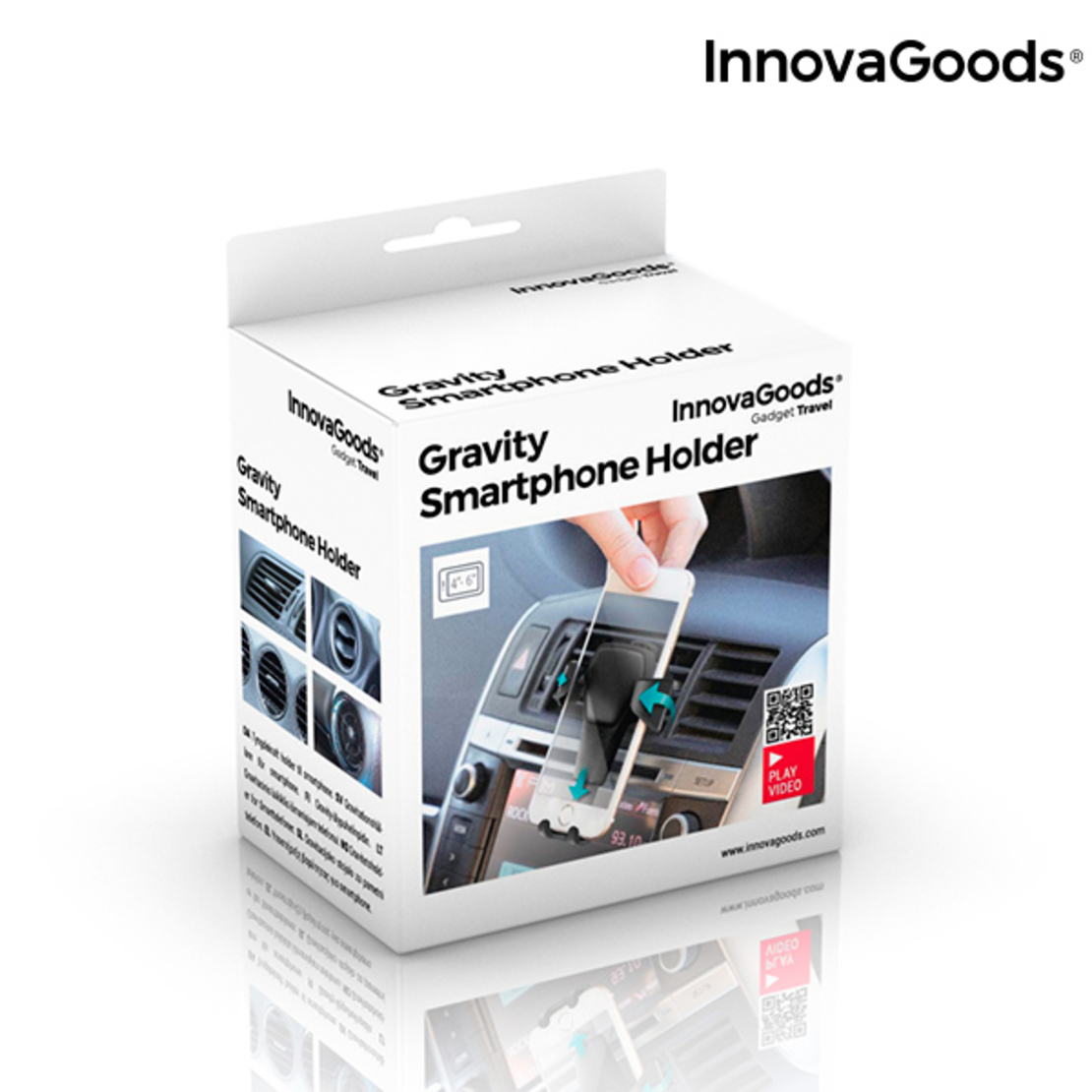 Гравитационна Поставка за Мобилни Телефони за Кола InnovaGoods