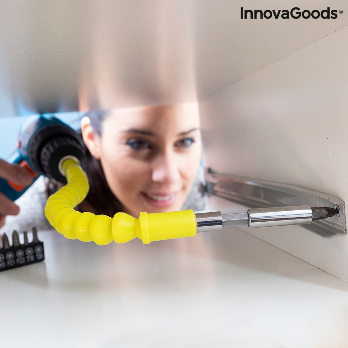 Магнитен Гъвкав Удължител за Отвертка с Аксесоари Drillex InnovaGoods