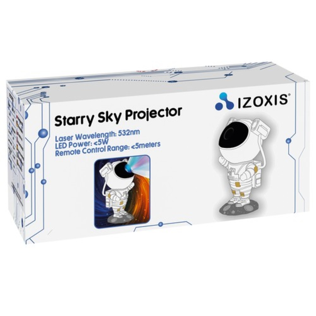 LED звезден проектор - астронавт Izoxis 21857