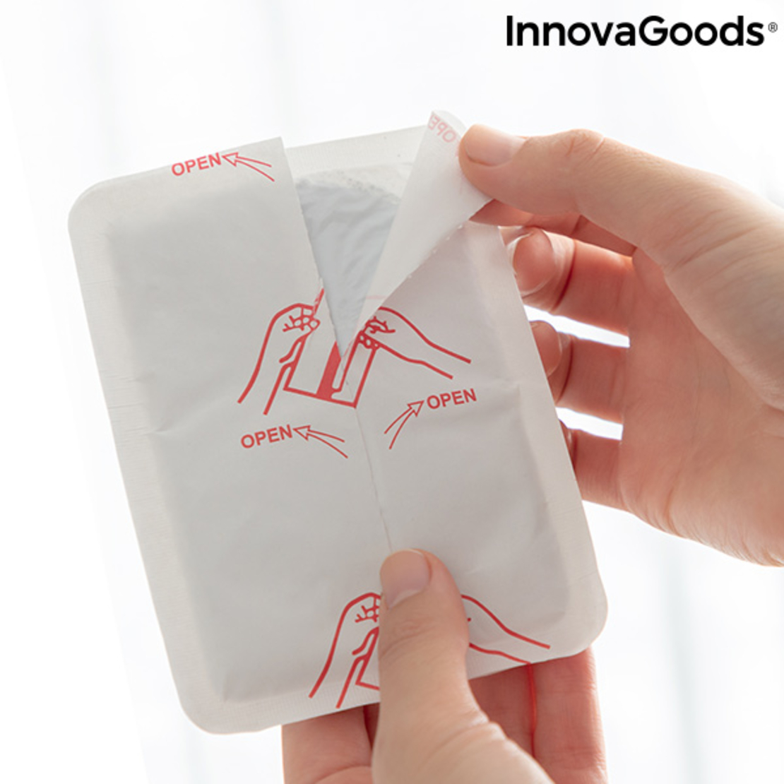 Лепилни подложки за загряване на тяло Hotpads InnovaGoods (опаковка от 4)