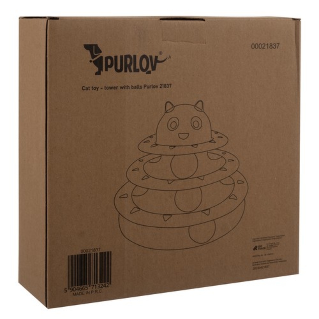 Играчка за котка - кула с топки Purlov 21837