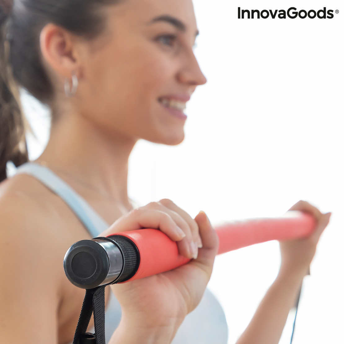 Фитнес Бар с Еластични Ленти и Ръководство за Упражнения Resibar InnovaGoods