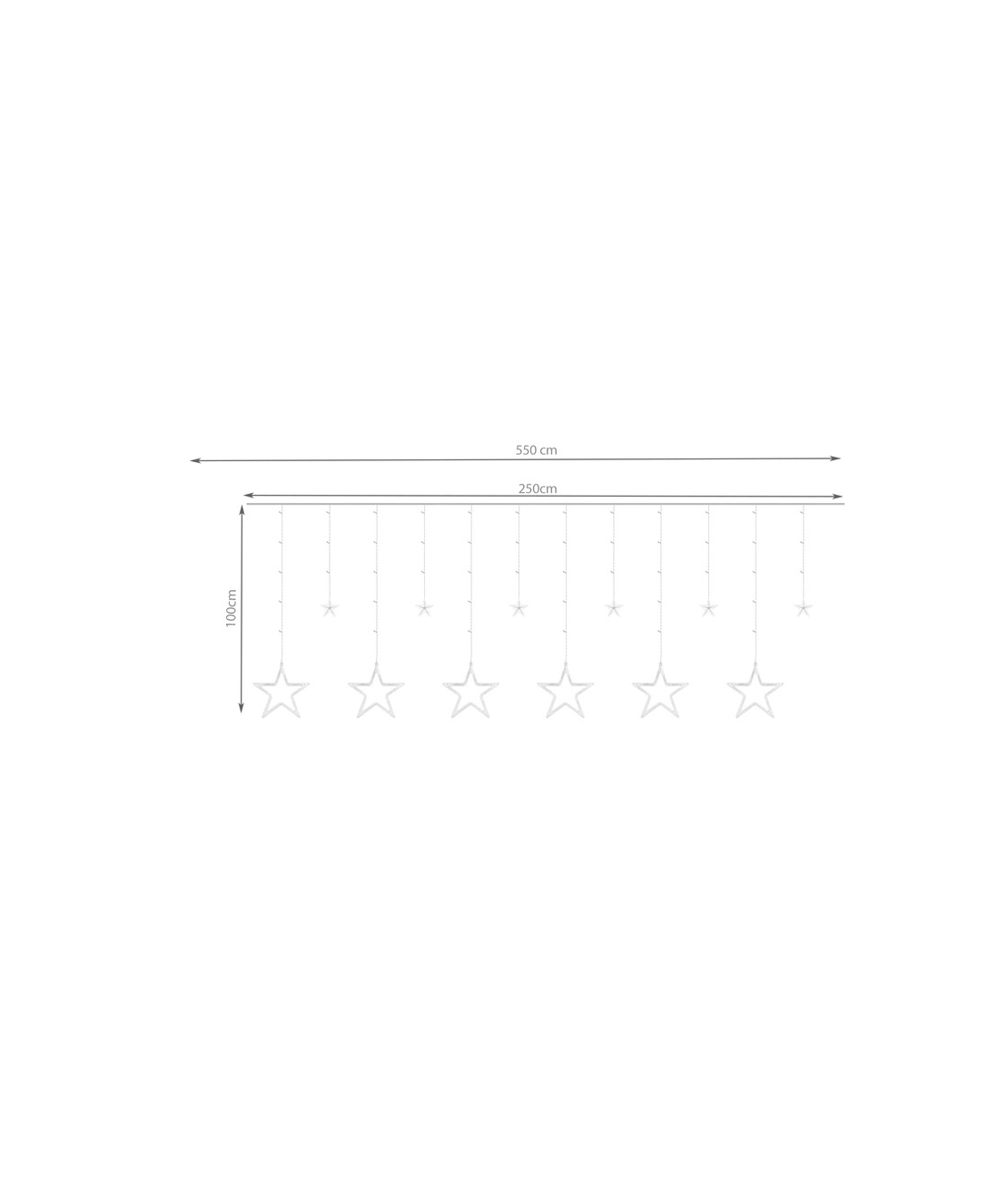 Светлинна завеса 138 LED - многоцветна 31V KŚ11316