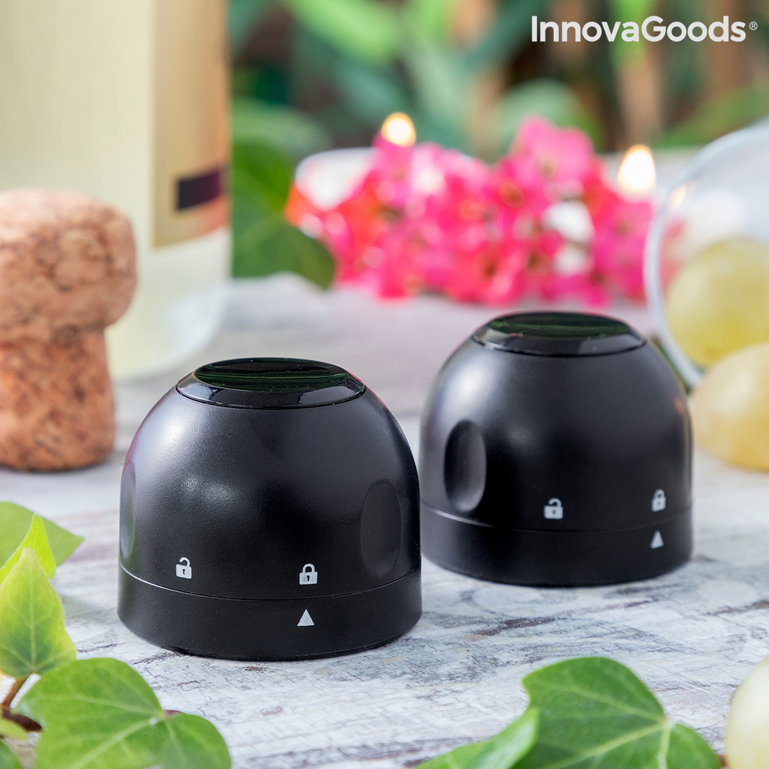 Комплект Тапи за Шампанско Fizzave InnovaGoods Опаковка от 2 единици