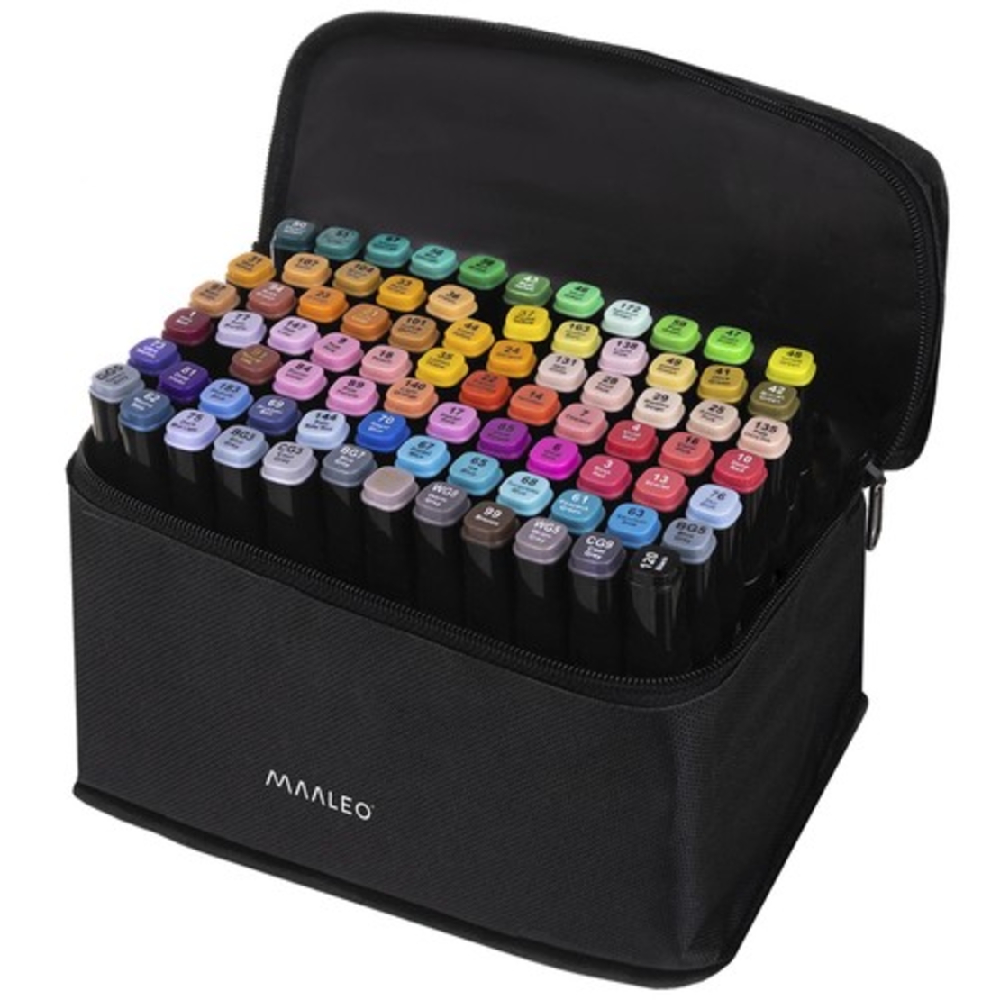 Двустранни маркери/химикалки - 80 бр. MAALEO 24103