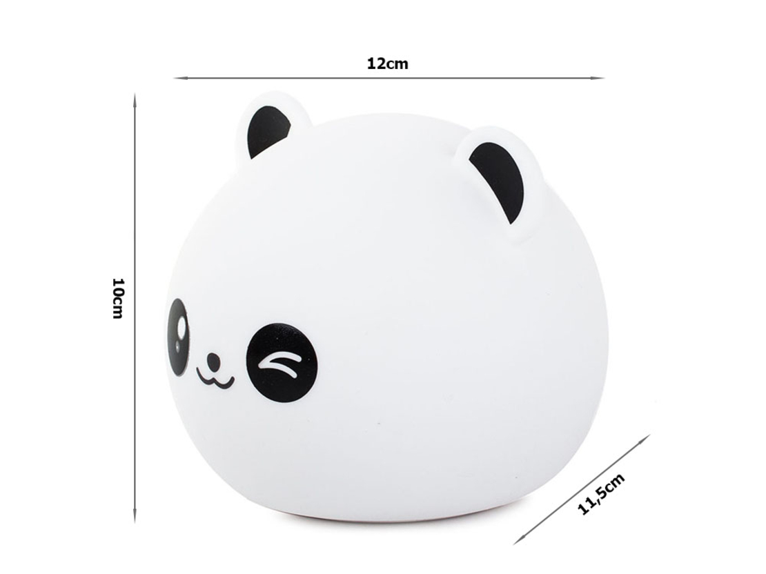 Детска нощна лампа led panda rgb touch