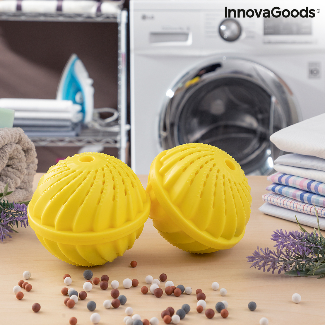 Топчета за Пране на Дрехите без Перилен Препарат Delieco InnovaGoods Опаковка от 2 единици