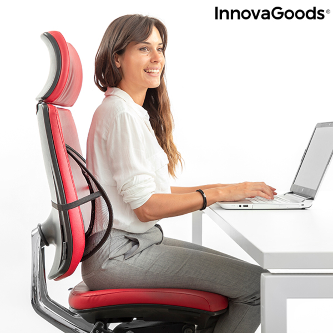 Дишаща Портативна Лумбална Облегалка Backonfy InnovaGoods
